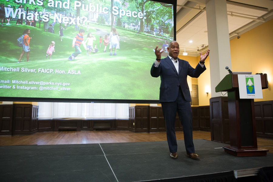 New York City Parks Commissioner Mitch Silver opens the day with his keynote address, "21st-Century Parks and Public Space: What's Next."